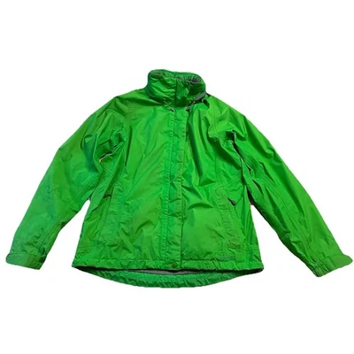 Chaqueta de lluvia LL Bean para mujer con capucha GORE-TEX impermeable verde polizón pequeña Foto 1 de 4
