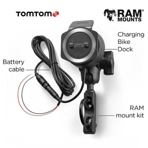 Kit de montaje TomTom Ram para motocicleta/bicicleta + cable│para piloto 40 400 450 500 550 navegación por satélite - Imagen 1 de 5