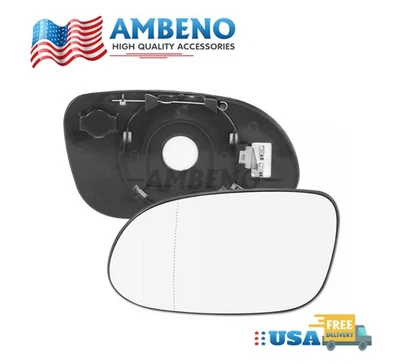 Left Driver Side Heated Mirror Glass for CLK55 Mercedes-Benz SLK320 w/ Backing - Image 1 of 4