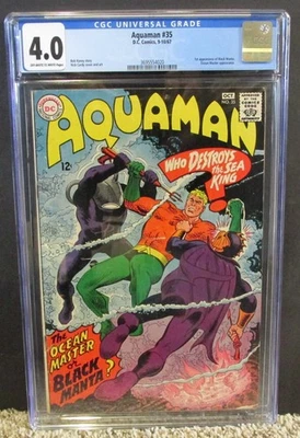 AQUAMAN #35 CGC 4.0 1967 1st App of BLACK MANTA! OCEAN MASTER App! DC COMICS - Image 1 of 3