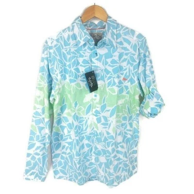 Camisa Salt Life Abotonada Para Hombres S Manga Ajustable Pez Floral Playa Informal Foto 1 de 4