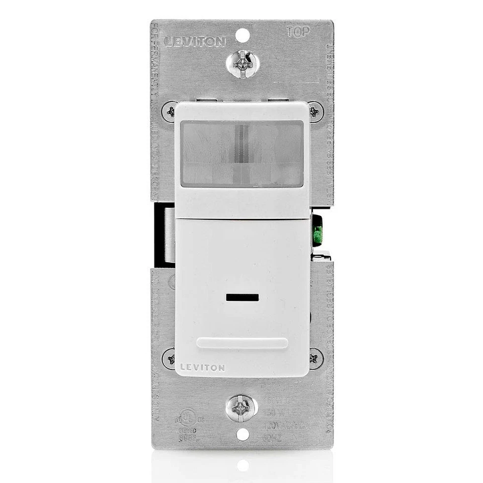 IPV05-1LZ Decora Vacancy Motion Sensor In-Wall Switch, Manual-On, 5A, Single ... - Image 1 of 3