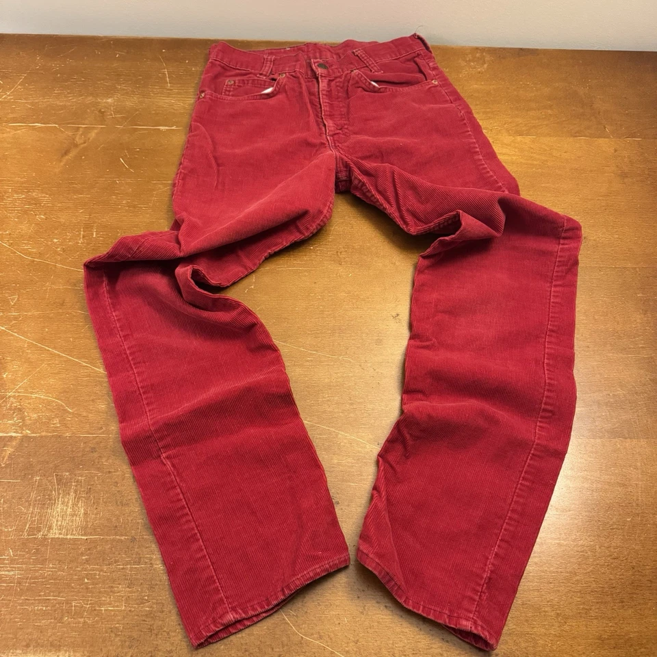 VTG 70s Levi's 716 Orange Tab Corduroy Pant Flare Bootcut Made USA 29x32 - Image 1 of 4