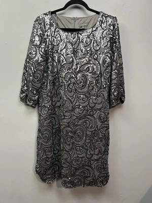 Vestido Luxology Mujer 12 Lentejuelas Funda Cóctel Fiesta Manga 3/4 Brillo Foto 1 de 4