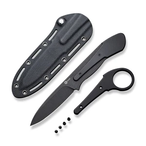 Cuchillos Civivi Varius 22009D-1 Negro G10 D2 Acero Hoja Fija Cuchillo - Imagen 1 de 9