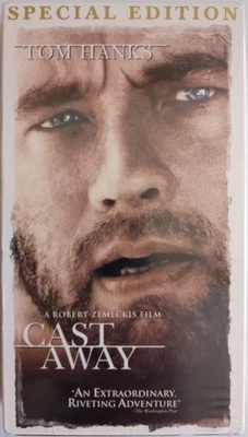CAST AWAY (2000) Special Edition NTSC VHS Tom Hanks Slipcase US release bonus - Image 1 of 4