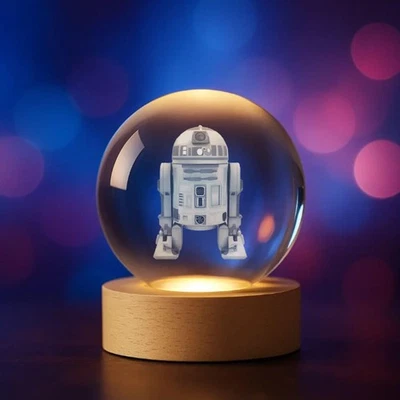 Star Wars R2-D2 3D-Kristallkugel - Bild 1 von 4