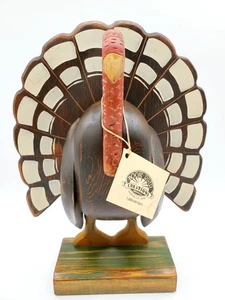 Boone River Creations Webster City Iowa Madera Pavo Arte Popular Acción de Gracias 14" - Imagen 1 de 11