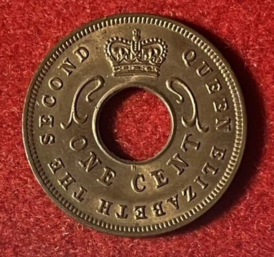 East Africa Cent 1956 H Bronze Coin KM#35 T8051 - Image 1 of 2