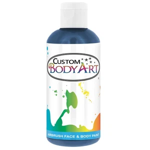 Arte corporal personalizado AZUL de 8 oz con aerógrafo a base de agua pintura facial y corporal maquillaje - Imagen 1 de 4