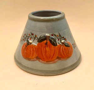 Autumn Colors Clustered Pumpkins Design Ceramic Candle Jar Shade / Topper - Picture 1 of 4