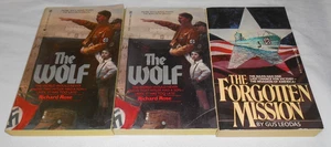 2 The Wolf by Richard Rose Zebra 1980 Printing Paperback + The Forgotten Mission - Picture 1 of 19