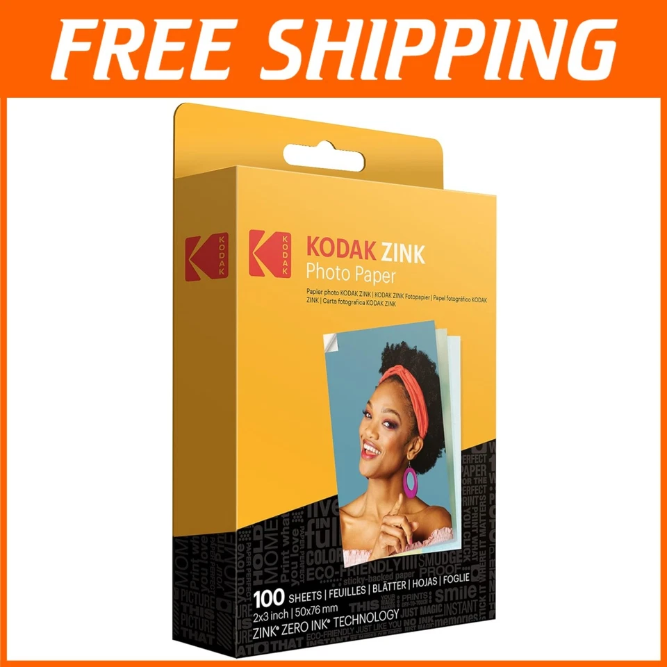 2x3 Zink Photo Paper 100 Count - Compatible with PRINTOMATIC - Image 1 of 4