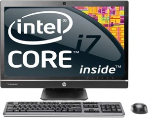 HP Desktop Computer 23" All In One i7 16GB 256GB SSD Win10 PC WiFi Touch screen - Picture 1 of 16