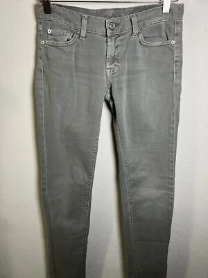 7 for All Mankind Jeans Women's Size 27 Gray Skinny 5 Pocket Belt Loops USA - Image 1 of 4