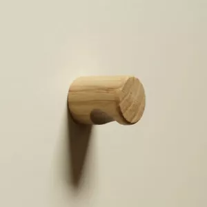 23mm Solid Real Oak Hardwood Cupboard Knob / Drawer / Door / K64 + screws - Picture 1 of 9