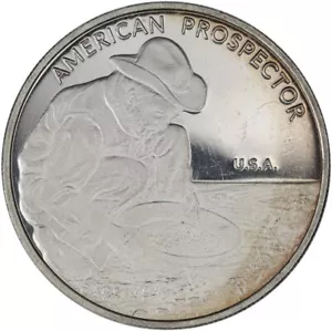 Ronda artística a prueba de plata fina Jet Bullion American Prospector 1 oz .999 - Imagen 1 de 2