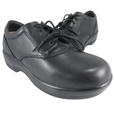 НОВЫЙ ~ Apex амбулатор Оксфорд женщин размер 7,5 Вт черная кожа ортопедический шнурует вверх 1270 - Изображение 1 из 4