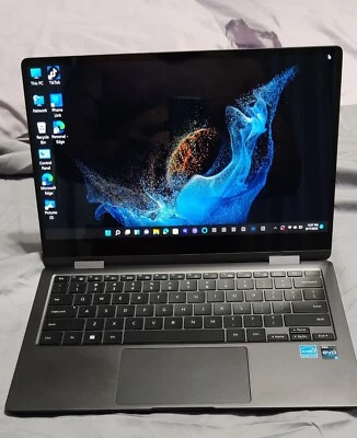 Samsung Galaxy Book2  360 13.3" i5 12th Gen, 256GB SSD, 8GB RAM Graphite  - Image 1 of 4