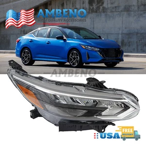 For 2024-2025 Nissan Sentra S/SV Models Right Passenger Side Halogen Headlight - Picture 1 of 14