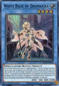 Yu-Gi-Oh! Reliquia Blanca de Dogmatika 1ª Ed. BACH-EN035 súper raro casi nuevo/LP x1 - Imagen 1 de 1