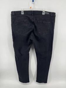 Kenneth Kole Straight Leg Regular Fit Jeans Mens Size 44X30 Black Denim FastShip - Picture 1 of 13