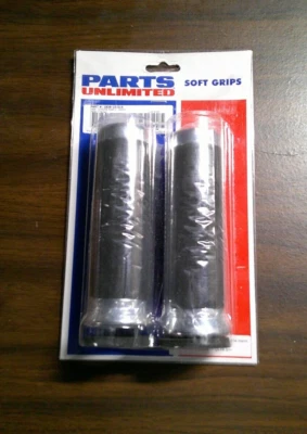 Рукоятки руля #1806-10-015, 1», 150 мм, мягкие, черные/хромированные, новые - Изображение 1 из 3