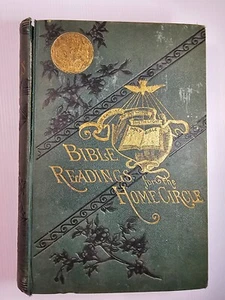 Bible Readings for the Home Circle - Antique Hardcover 1908 Marbeled Page Edges - Bild 1 von 10