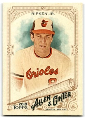 2018 TOPPS ALLEN & GINTER CAL RIPKEN JR. BALTIMORE ORIOLES #60 - Image 1 of 2