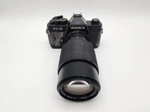 YASHICA FX-3 35mm SLR Film Camera With Vivitar 75-205mm Lens - Picture 1 of 8