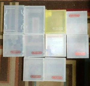 10 custodie in plastica vintage per giochi Nintendo - Foto 1 di 1