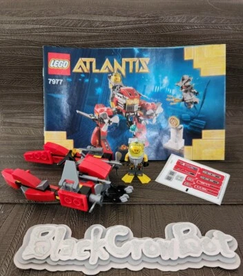 LEGO ATLANTIS 7977 SEABED STRIDER AXEL DIVER 1 Mini-figure w/Un-Applied Stickers - Image 1 of 4