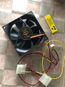 8025M FAN 12V DC 0.14A 80mm 80 x 25mm 10in wires 3 Pin terminal connector 1pc - Picture 1 of 3