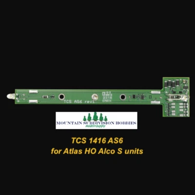 Train Control Systems TCS 1416 AS6 DCC Decoder for Atlas HO ALCO S1 S2 S3 S4  - Image 1 of 2