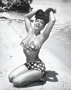 Foto classica Bettie pagina 8x10 - Stampa modello pin-up anni '50 - Foto 1 di 3