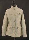 Barbour Women's Quilted Jacket 36 Beige Uni Lightly Lined Single Row A1182