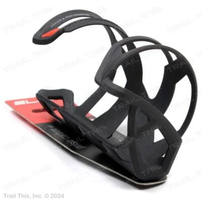Elite Prism Carbon Bottle Bicycle Cage Left Load - Matte Black / Red - Image 1 of 4