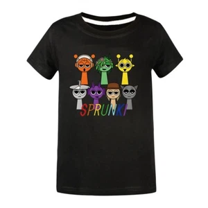Spronki girls and boys aged 4-12 years old pure cotton short sleeved T-shirt - Picture 1 of 31