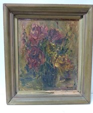 ADAM KRIEGEL FRAMED STILL LIFE PAINTING "THE FLOWERS" 64 NOTED AUSTRALIAN ARTIST
