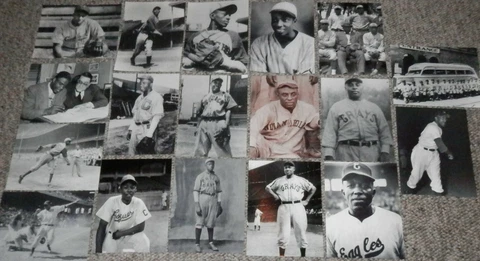 Negro Leagues Greatest Postcard Set 18 ct Jackie Robinson Satchel Paige Gibson Cover