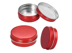 24CT 2oz/60 ml Screw Round top Aluminum Metal Tin Storage Jar Container with Lid - Picture 1 of 4