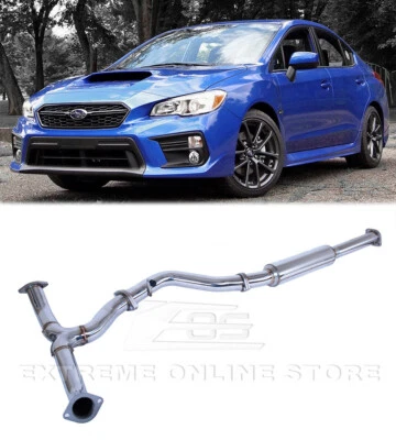Resonated Midpipe Kit For 15-Up Subaru WRX / STi 3" T304 Stainless Steel New - image 1 of 4