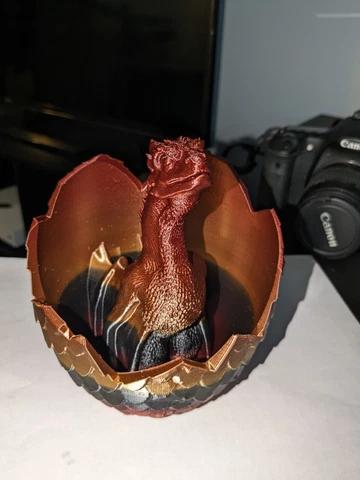 Game of Thrones inspired Drogon The Dragon inside an Egg 3D Print Cover