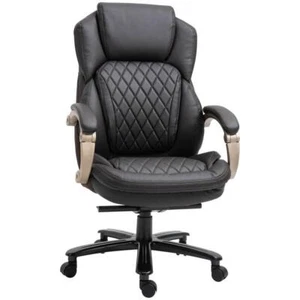 Vinsetto Executive Chair Leather With Arms Adjustable Height and Wheels Brown - Picture 1 of 3
