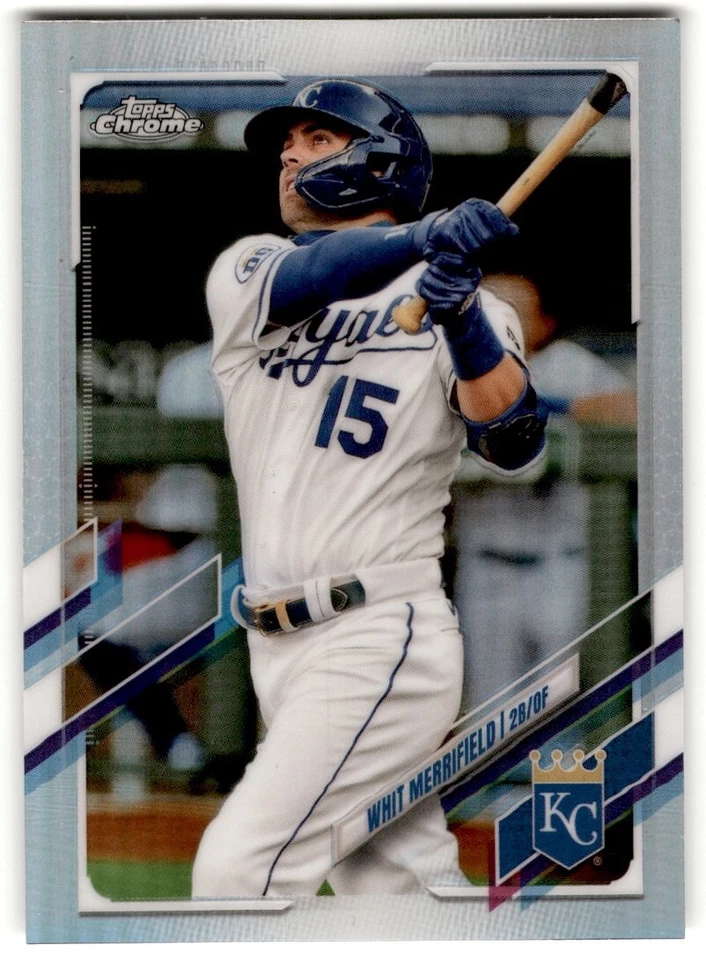 2021 Topps Chrome Refractors Whit Merrifield #107 Kansas City Royals - Image 1 of 2