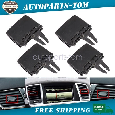 4件装空调通风口插座标签夹套件适合梅赛德斯-奔驰W166 ML350 GL350 GL450 — 第 1/4 张图片