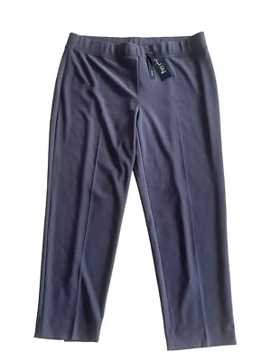 NUEVO Pantalones de vestir Joseph Ribkoff Amelia pierna recta para mujer talla grande 20 grises nuevos con etiquetas Foto 1 de 4