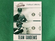 2004 Absolute Memorabilia Team Tandem #TAN13 Barry Zito Eric Chavez 102/250 A's