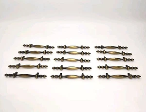Menge 15 Vintage Schubladengriffe Griffe gebürstetes Messing mit Schrauben 5,75"L/CTC 3" - Bild 1 von 8