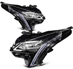 For 2018-2019 Cadillac XTS Pair Headlight Assembly Replacement Black Housing - Picture 1 of 9